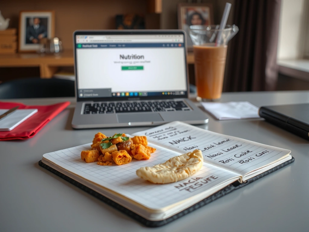 NutriVital Malaysia nutritionist's notebook with meal plans and cookie consent interface